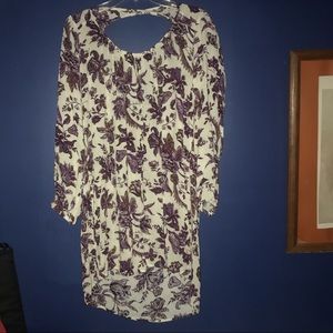 Tilly’s Purple and Cream Floral Dress